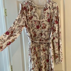 Loft cream Paisley dress